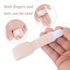 WUSJCOF 6 pcs Finger-Buddy Wraps Tapes, gepolsterte Bandagen, Stoff-Zehenbandage, Fingerschutz