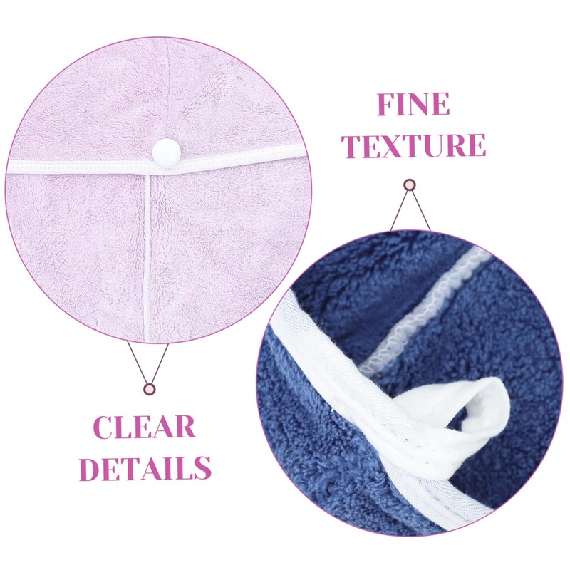 OATIPHO 2pcs Microfiber Hair Drying Towels Quick-Dry Absorbent Towel Wraps