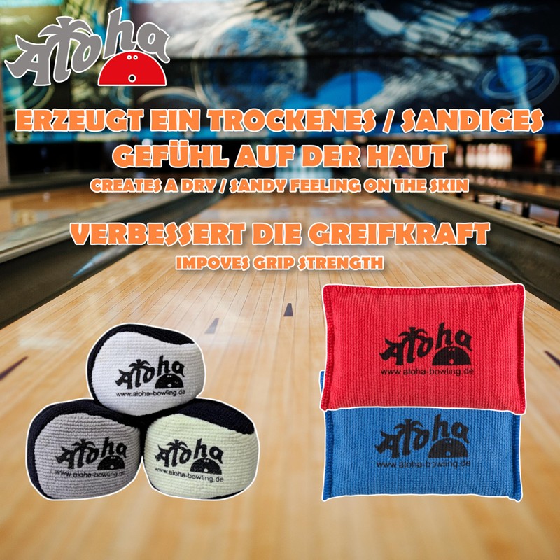 EMAX Aloha Grip Bag, Bowling Grip Sack, Microfibre Grip Ball,