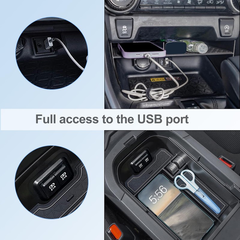 JDMCAR Upgraded Center Console Organizer Compatible with Toyota RAV4 2025