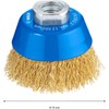 Bosch 1608614020 Crimped Steel Wire Brush M14 x 70mm, Silver