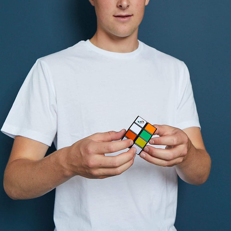 Rubik’s Cube | 2x2 Classic Colour-Matching Puzzle, Pocket Size Brain-Teasing