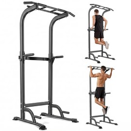 Barra para Dominadas Multifuncional, Estación de Dominadas Calistenia, Power Tower Barras para Flexiones, Dominadas y Fondos Ejercicio en Casa