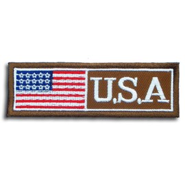 NeatPatch USA Flag Patch Embroidered Iron on Liberty Eagle Military US Army Air Force USAF Veteran Naval Aviator Top Gun
