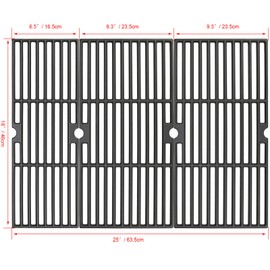 18 Inch Grill Grates for Charbroil 463342119 463347017, Grill Grates Replacement Parts for Charbroil 463335517 463376017 463347418 463347519 463342118 463347518 G470-0003-W1 G470-0002-W1