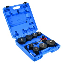 WUODAO 9-Piece Turbo System Leakage Tester Set Turbocharger Turbo Boost Leak Tester ，1-3/8" - 3-1/2" Adapters (Blue)