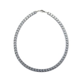 Jovivi Mens Necklace Gifts for Men,Hematite Crystal Necklace for Men,Men's Jewellery Valentiens Boyfriend Gifts for Him Husband Dad Fathers Day Birthday