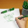 [24 Pens - Green Ink] Think2 Retractable Gel Pens. (24