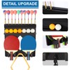 Ping Pong Paddle Holder Wall Mount Hold 8 Paddles, Ping