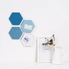 LAJAR 8 Pcs Hexagon Felt Bulletin Board Tiles, Self Adhesive