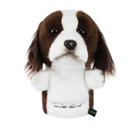 Scott Edward Funny Golf Club Headcover Fit Well for Driver Wood Upto 460cc Cute Animal Design Soft Functional Golf Headcover Stylish Protection for Men and Women, Red Brown Beagle