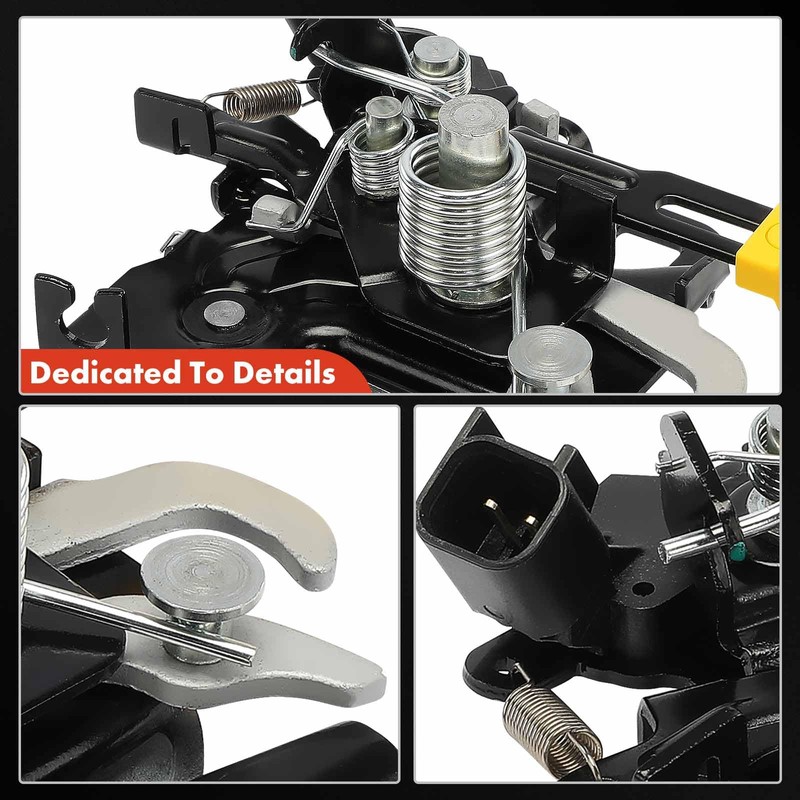 A-Premium Front Hood Latch Lock Assembly Compatible with Ford Vehicles