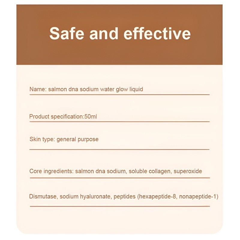 Golden Salmon Water Light Kinetic Energy Cell Liquid Essence Moisturizing