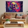 Skull with Headphones Flag - Music Large Funny Flag -