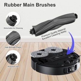 18 PCS Accessories for Dreame X40 Ultra Robot Vacuum, Replacement Parts Main Brush, Side Brush, Filter, Mop Pad, Dust Bag