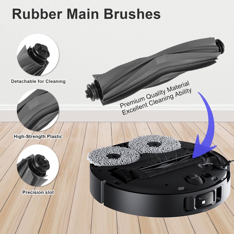 18 PCS Accessories for Dreame X40 Ultra Robot Vacuum, Replacement