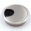 Jetland Desk Grommet for Wire Organizer - Brushed Silver, Fits