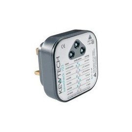 Kewtech KEWCHECK103 - Audible, Bright, LED Socket Tester With Fuse Finding Facility, Indicates 14 Wiring Conditions, Tests BS 1363 Sockets
