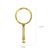 HOMSFOU gold plated magnifying glass mira royal detective reading magnifier