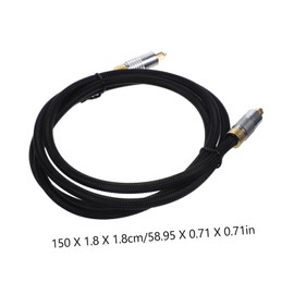 Gatuida 1.5m Optical Audio Cable Male to Male Cord Compatible Home Theater Power Amplifiers and Speakers for Channel Surround