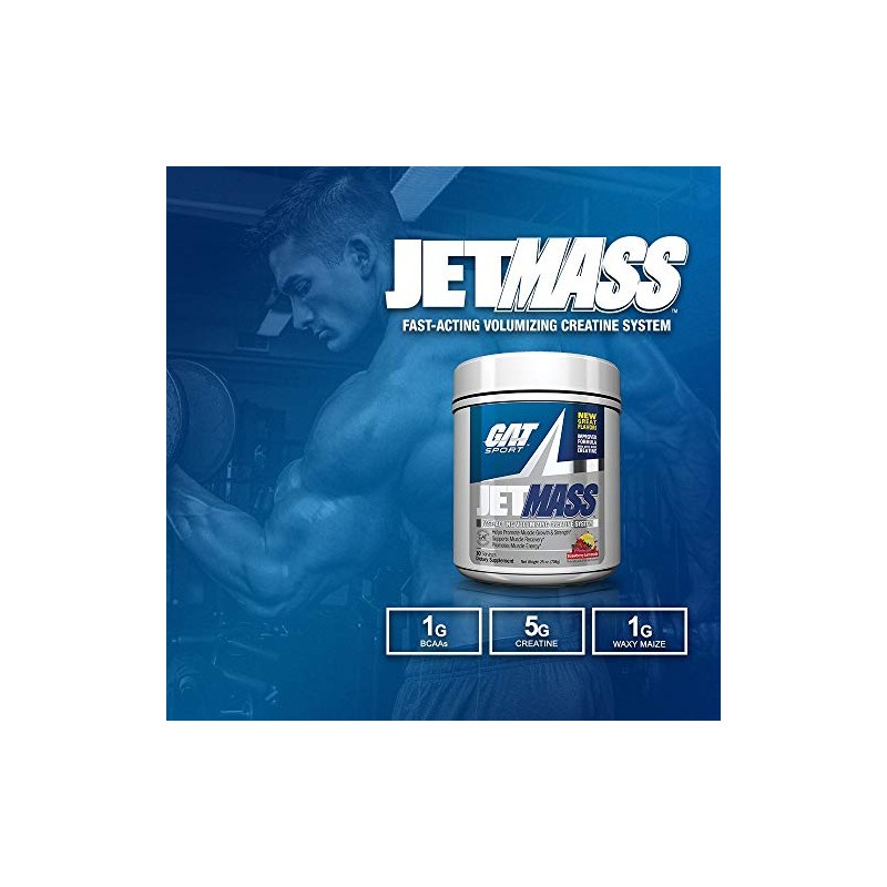 GAT Sport Jet Mass 30 Serve Creatine System, Lemon Lime,