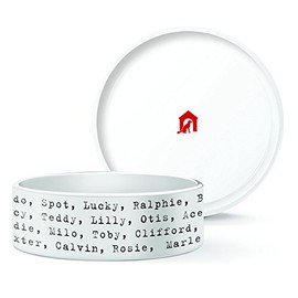 Fringe Studio Medium Dog Names Pet Bowl, 6.25 by 2"