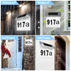 COEKI Stainless Steel House Number Solar Illuminated 4 LEDs Solar