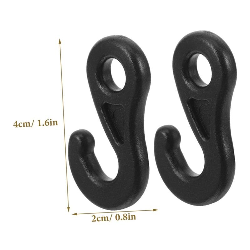 VICASKY 20Pcs Multi Function Tent Fixing Hooks Durable Outdoor Cord