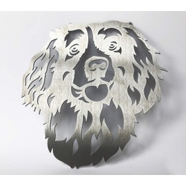 Image Industry Springer Spaniel Art Sculpture/Garden Ornament/Rusty Metal Dog/Metal Garden Sculpture/Metal Art (Small 213mm x 256mm)