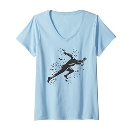 Womens Sprinter Colorsplash Sprinting Kids Sprint V-Neck T-Shirt
