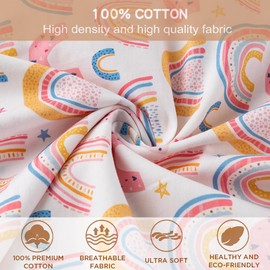 Bunnikins & Clover Toddler Pillows with Pillowcase, 13"x18" Soft Cotton Kid Pillows for Sleeping, Bedding Small Pillow for Boys and Girls Aged 2-5 Years