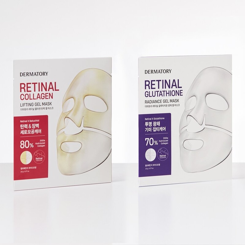 Dermatory Retinal Collagen / Glutathione Gel Mask Sheet 2 Types