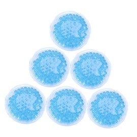 Baluue 6pcs Round Gel Ice Pack for Therapy Physiotherapy Pad for Injuries Swelling Relief and Muscle Aches Reusable and Flexible