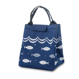 FANDARE Lunchtasche Kühltasche Picknick-Handtasche Isolierte Lunch Bag Thermotasche Cooler Bag Eistasche Mittagessen Tasche Isoliertasche Wasserdicht für Herren Damen Arbeit Schule Ausflug Blau