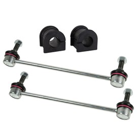 TRQ Front Suspension Kit Sway Bar Bushing Set Sway Bar Stabilizer Link Compatible with 2007-2017 Toyota Camry