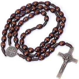 Fizzix Elegant Rosary Beads for Catholic Men – Smooth Prayer Beads with Durable Crucifix | Lightweight, Comfortable for Daily Wear & Meditation