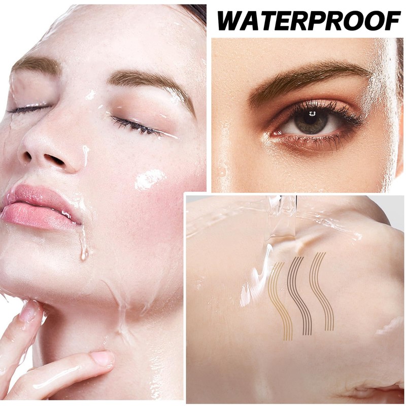 Apooliy Microblading Eyebrow Pen，Waterproof Eye Brow Pencils with 4 Fork