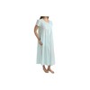 LA CERA Women's Victorian Nightgown, 100% Cotton, Side Pockets, Scoop