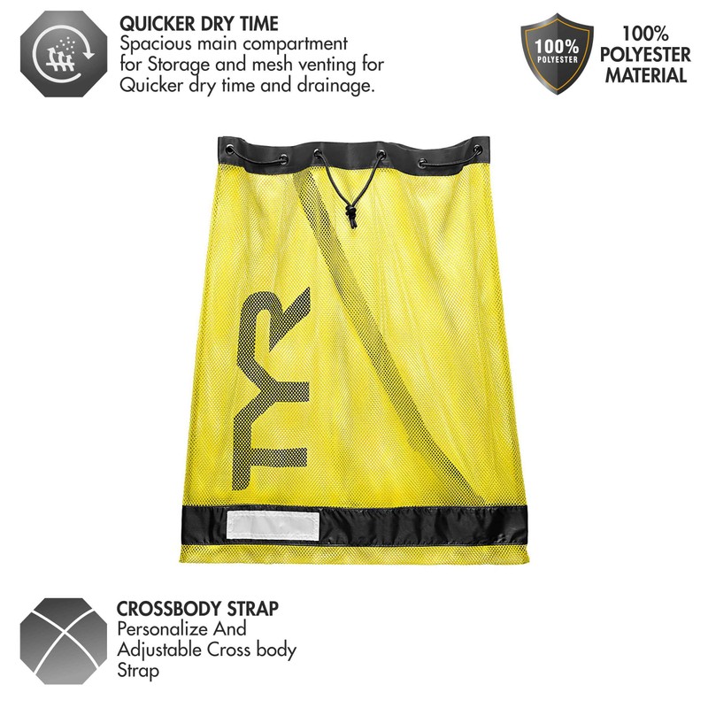 TYR Unisex Adult mesh 75L equipment bag 75l Mesh Bag