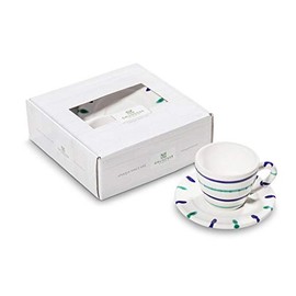 GMUNDNER KERAMIK Espresso for You Gourmet Crockery Set, Traunsee Tableware, Handmade in Austria