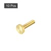 uxcell Knurled Thumb Screws, M6x25mm Flat Brass Bolts Grip Knobs