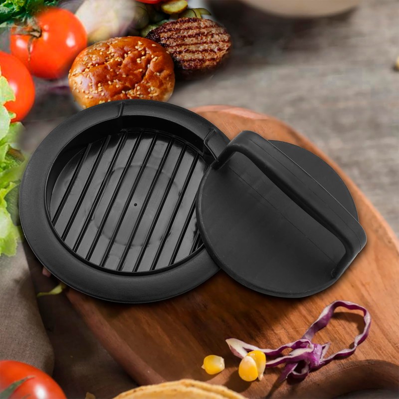 HiempTru Burger Press Patty Maker, Round Non-Stick Stuffed Hamburger Press