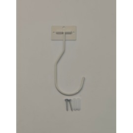 Ticway Banana Hanger Hook – Space Saving Banana Holder Hanger to Keep Bananas Fresh, Self Adhesive and Screw Banana Hook 1Pack White