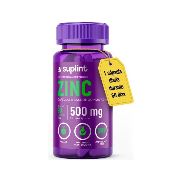 Suplemento De Zinc 50 Mg Vegano Sin Ogm 90 Cápsulas