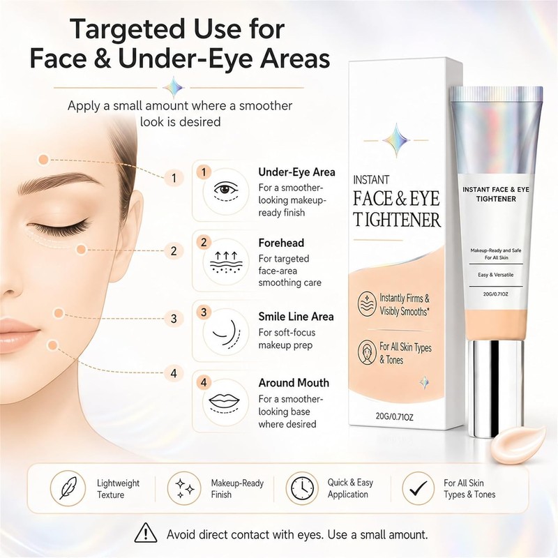 Instant Face Eye Tightener Firming Serum, Rapid Reduction Under Eye
