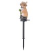 Solar Garden Light Bunny Statue Plastic IP65 Waterproof All Weather