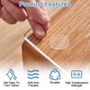 Pack of 50 Transparent Non-Slip Glass Table Tops, 27 x