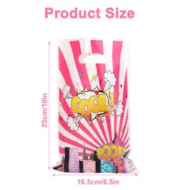 SAVITA 50pcs Spider Gift Bags, Colorful Candy Snack Treat Sweet Goodie Bags with Handle Cartoon Theme Party Spider Theme Birthday Baby Shower Party Supplies