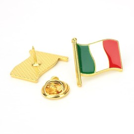 Italy National Flag National Emblem Enamel Pin Italian Brooch For Backpack and Coat
