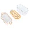 Ice Cube Tray with Lid Bin 2 Layer Ice Trays